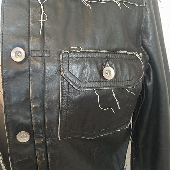 G. Brand Genuine leather jacket - Picture 2 of 8
